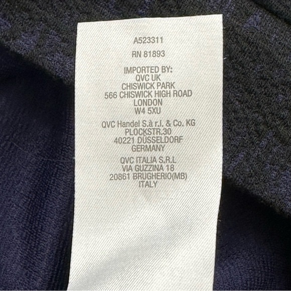 J JASON WU Stretch Purple Black Knit Plaid Hoodie Sweatshirt Top size L - Picture 8 of 12